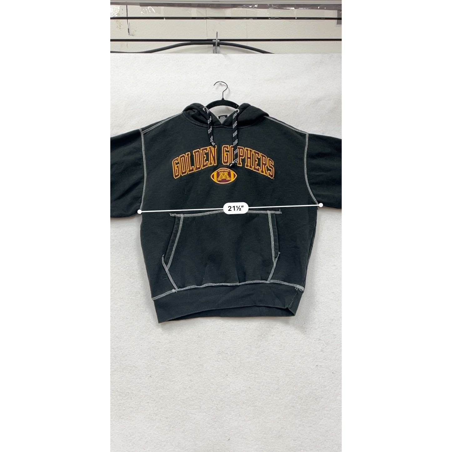 Golden Gophers Mens Hoodie Large Black/Gray Signature #73A