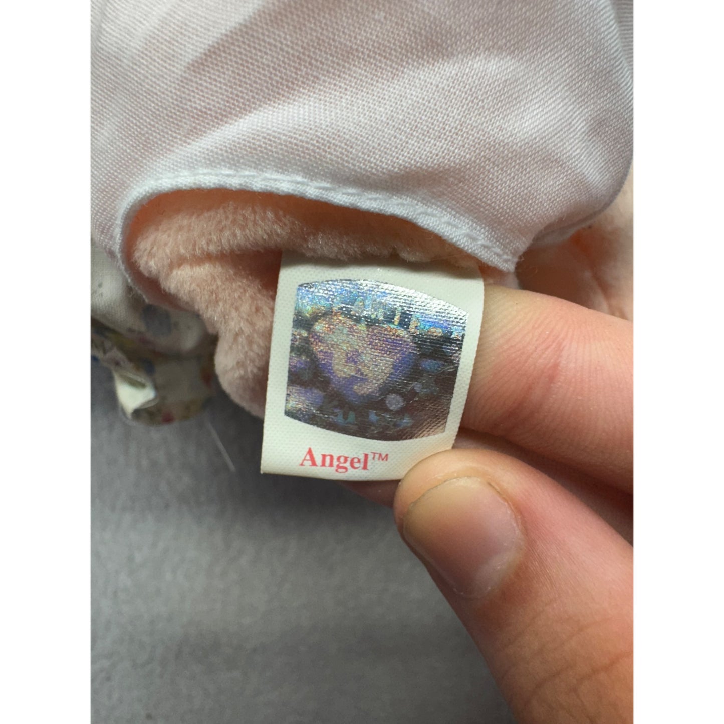 Vintage Plush Rag Doll With Floral Dress & Checkered Shoes #74B