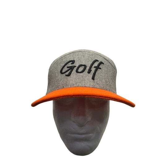 Craguns Legacy Golf Hat Adjustable Gray & Orange Wool Blend Cap 370B