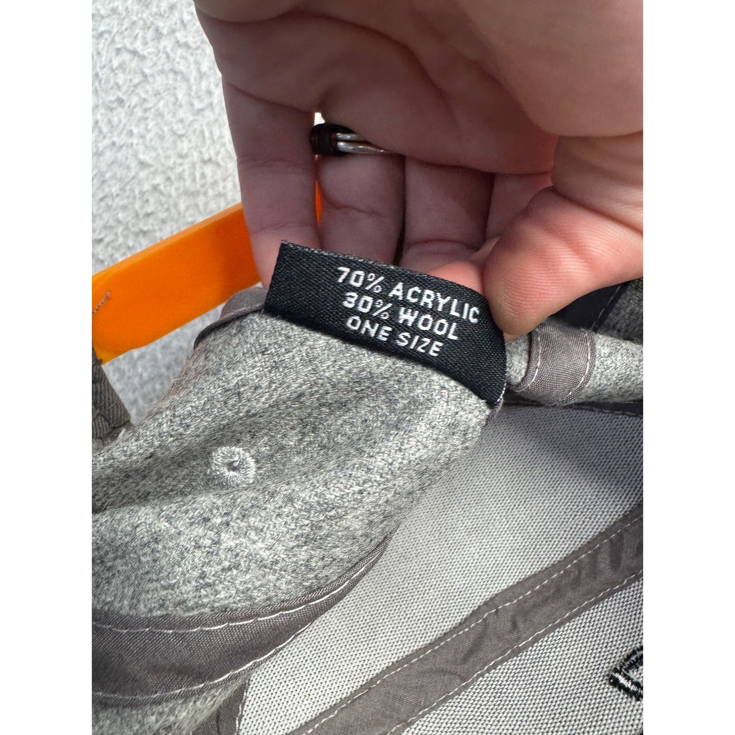 Craguns Legacy Golf Hat Adjustable Gray & Orange Wool Blend Cap 370B