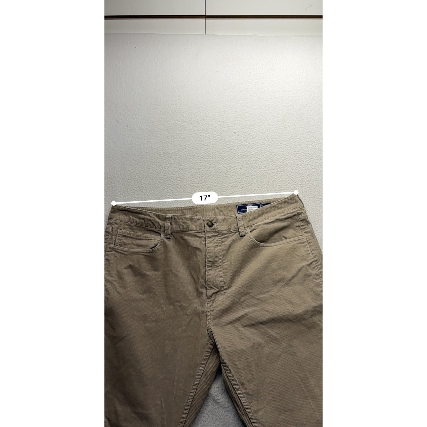 Vineyard Vines Mens 34x30 Khaki Corduroy Pants #7494