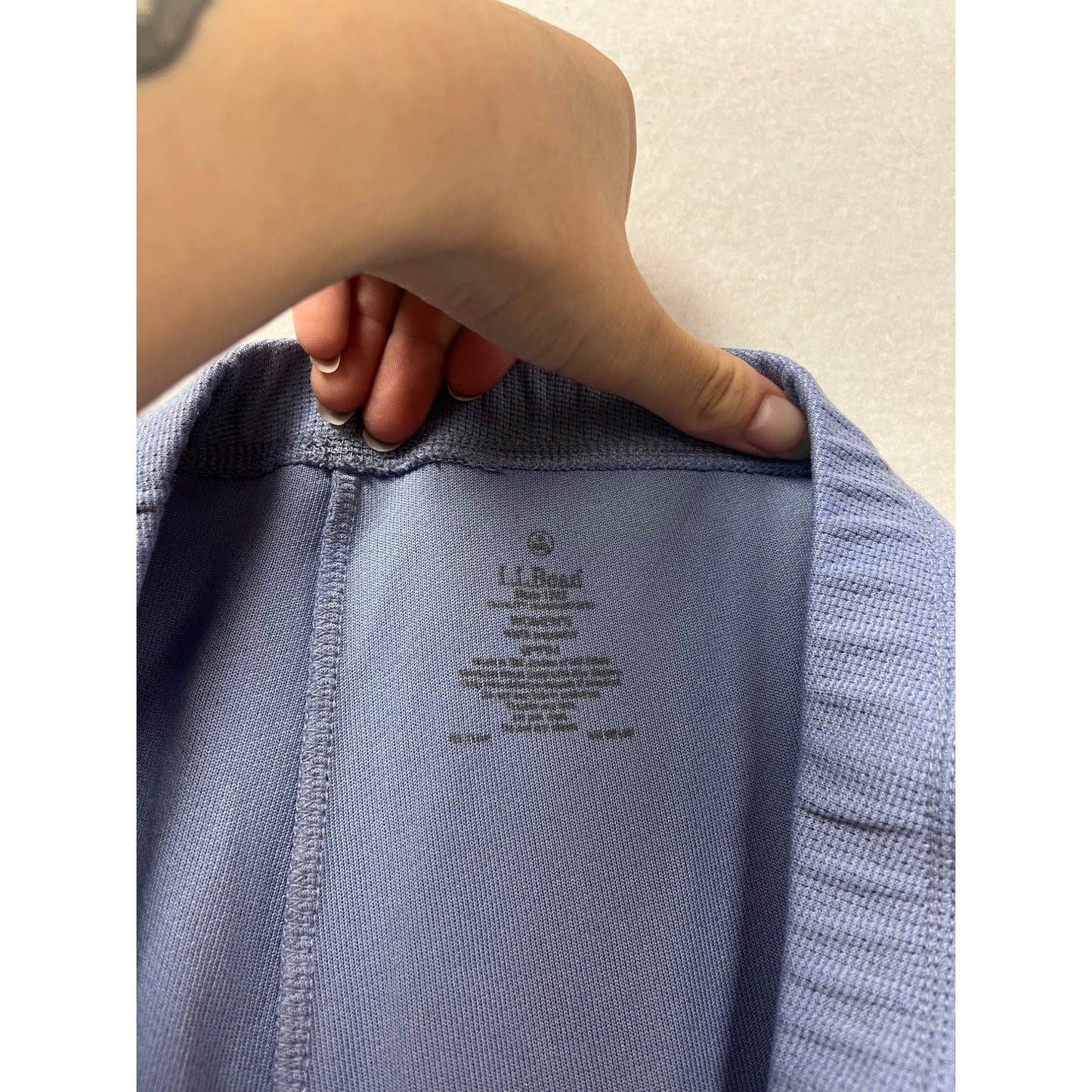 L.L. Bean Thermaskin Lightweight Base Layer Pants Size L Blue #222A