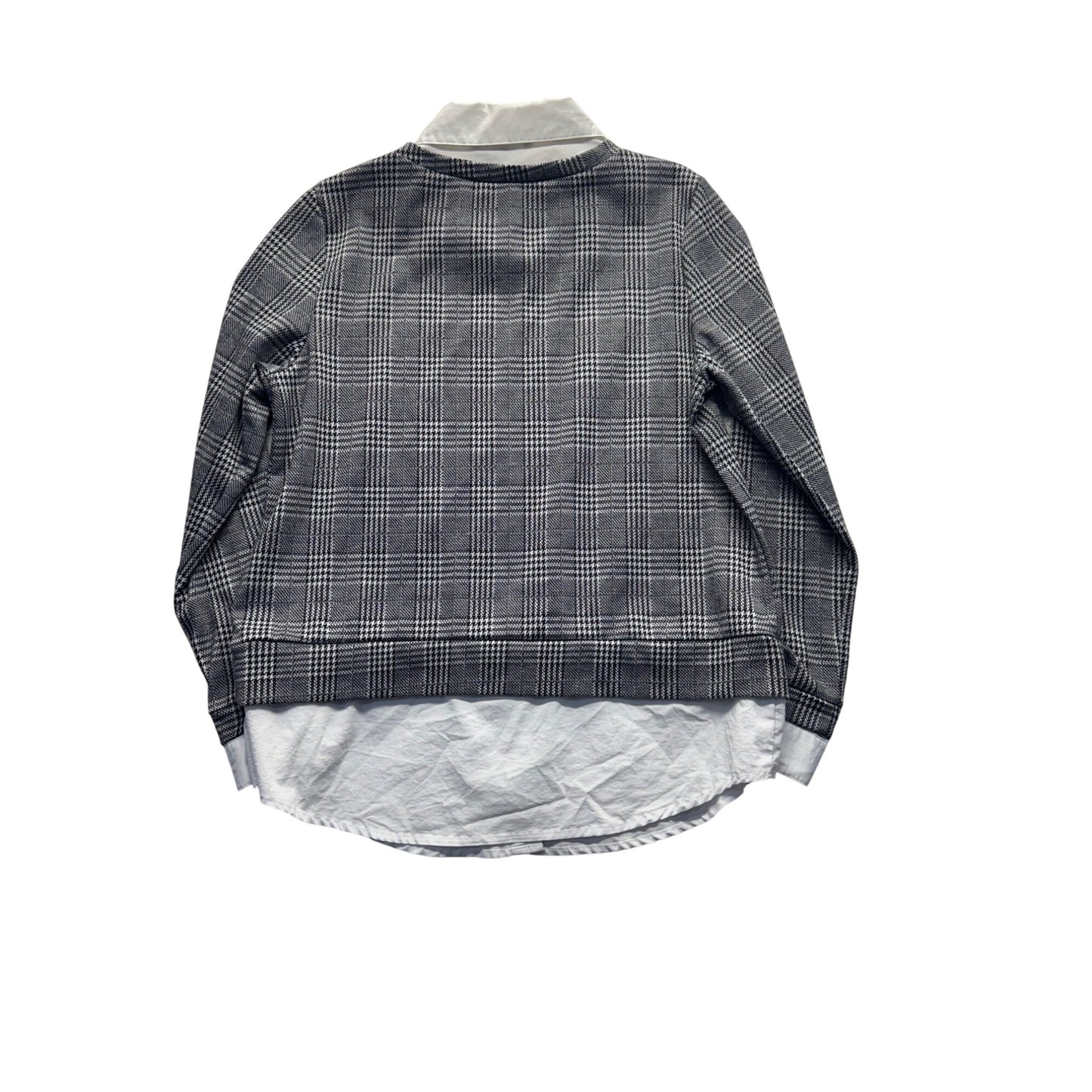 Aeropostale Striped Back Burgundy Long Sleeve Sweater Small #9941