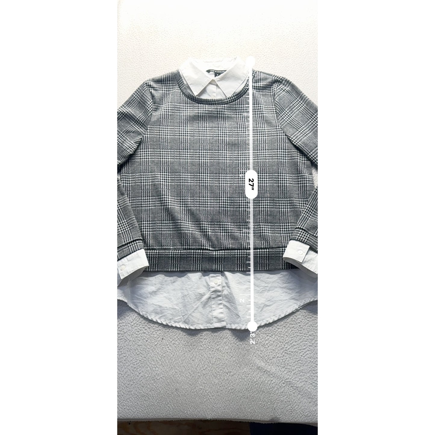 Aeropostale Striped Back Burgundy Long Sleeve Sweater Small #9941