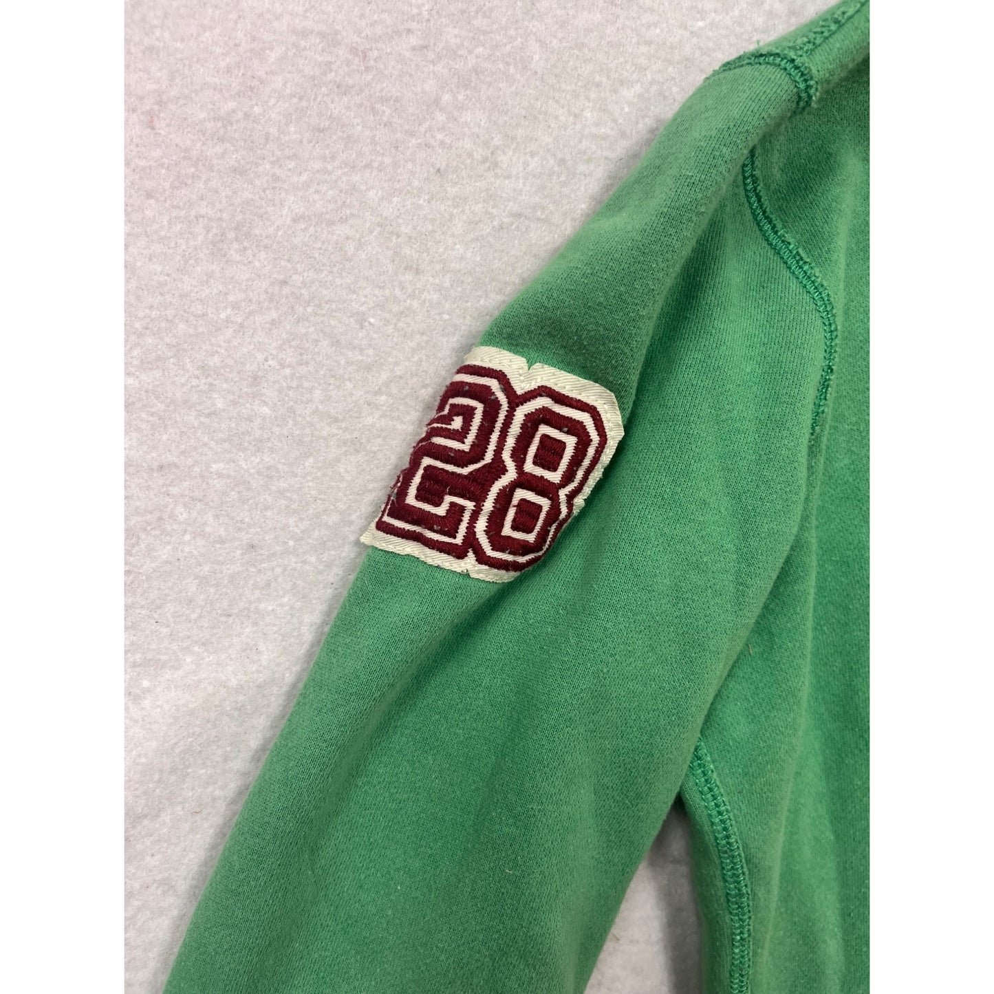 Disney Green Mickey Mouse Zip-Up Hoodie S #210A