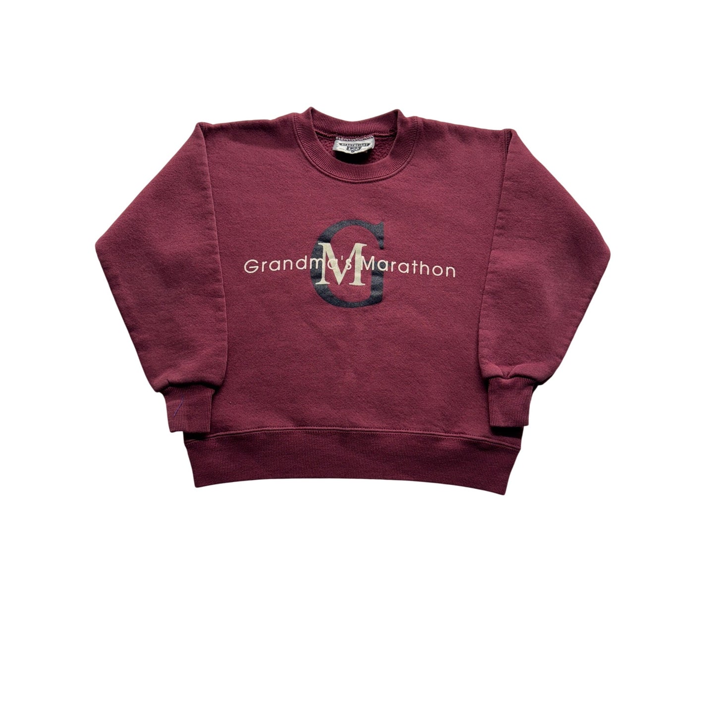 Grandmas Marathon Youth Sweatshirt By Lee  Cotton/Polyester Blend Burgundy #7768