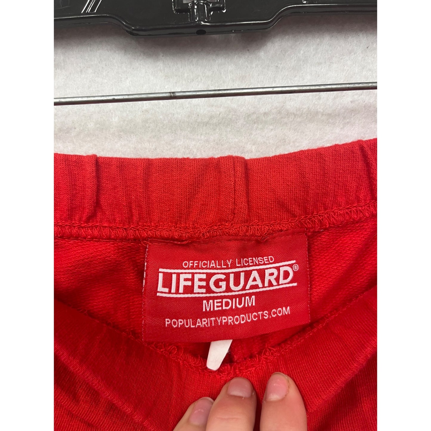 Lifeguard Womens Red Athletic Shorts Medium W/ White Trim #8254