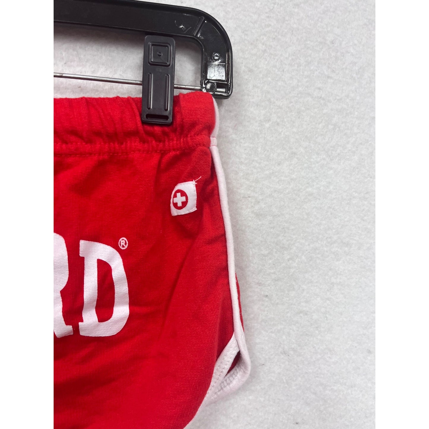 Lifeguard Womens Red Athletic Shorts Medium W/ White Trim #8254
