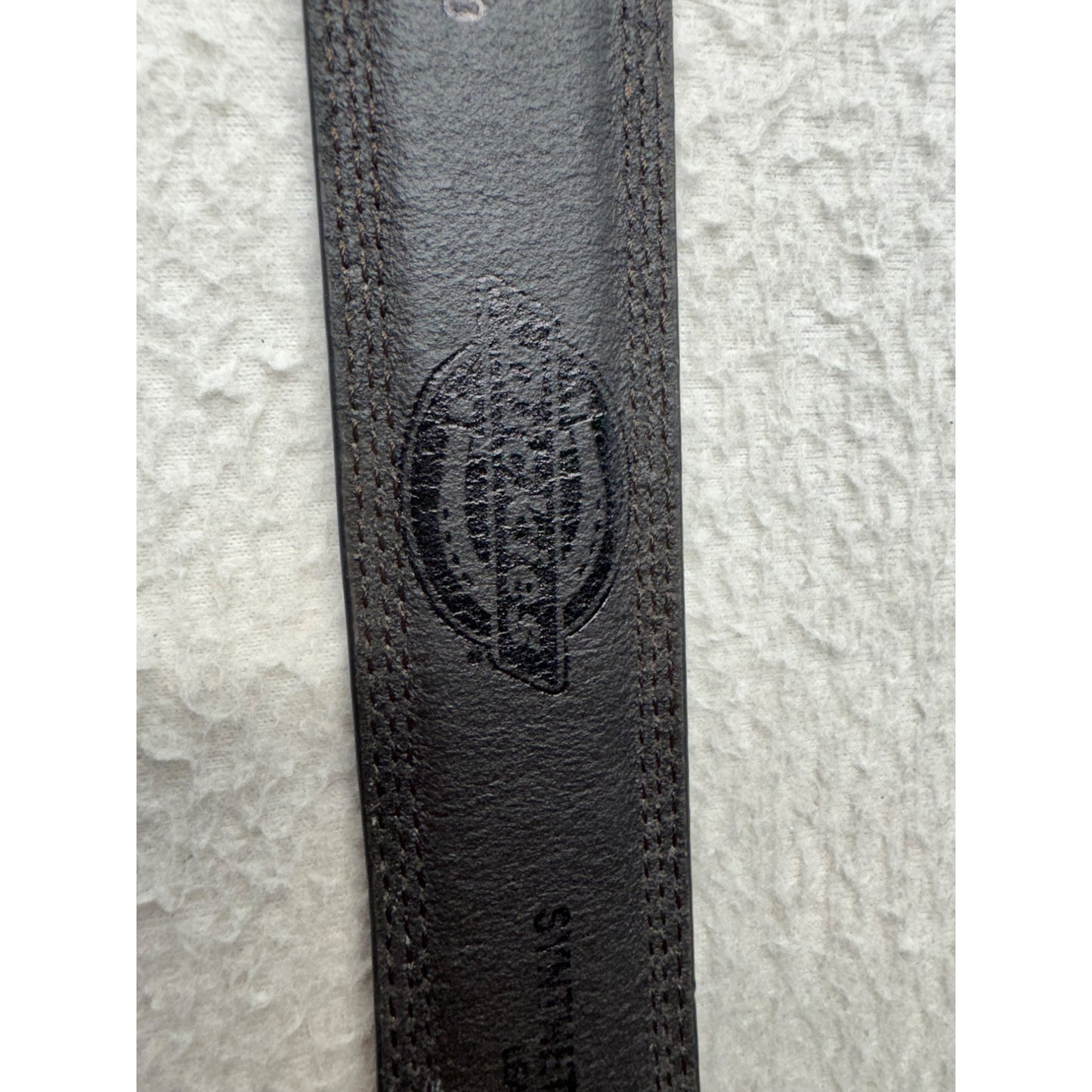 Dickies Black Synthetic Leather Belt Size L Durable With Metal Buckle #9885