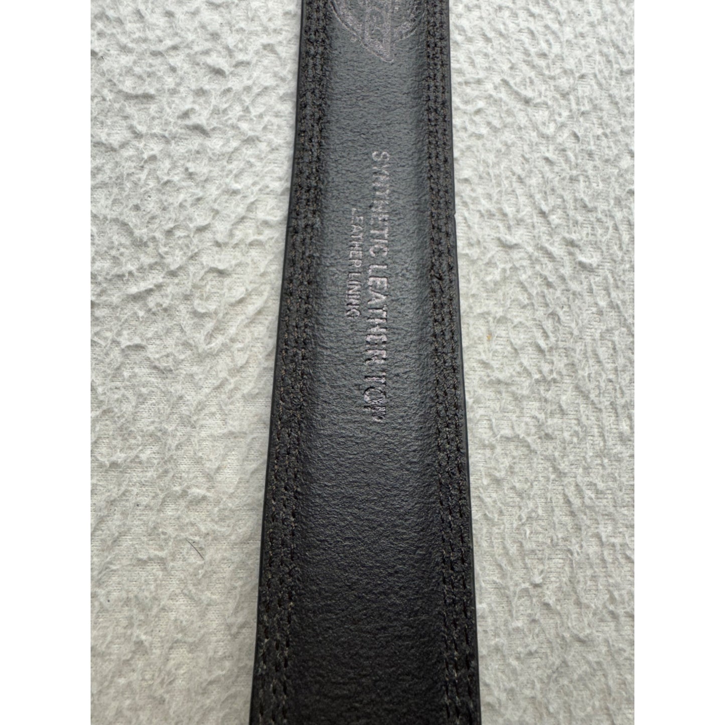 Dickies Black Synthetic Leather Belt Size L Durable With Metal Buckle #9885