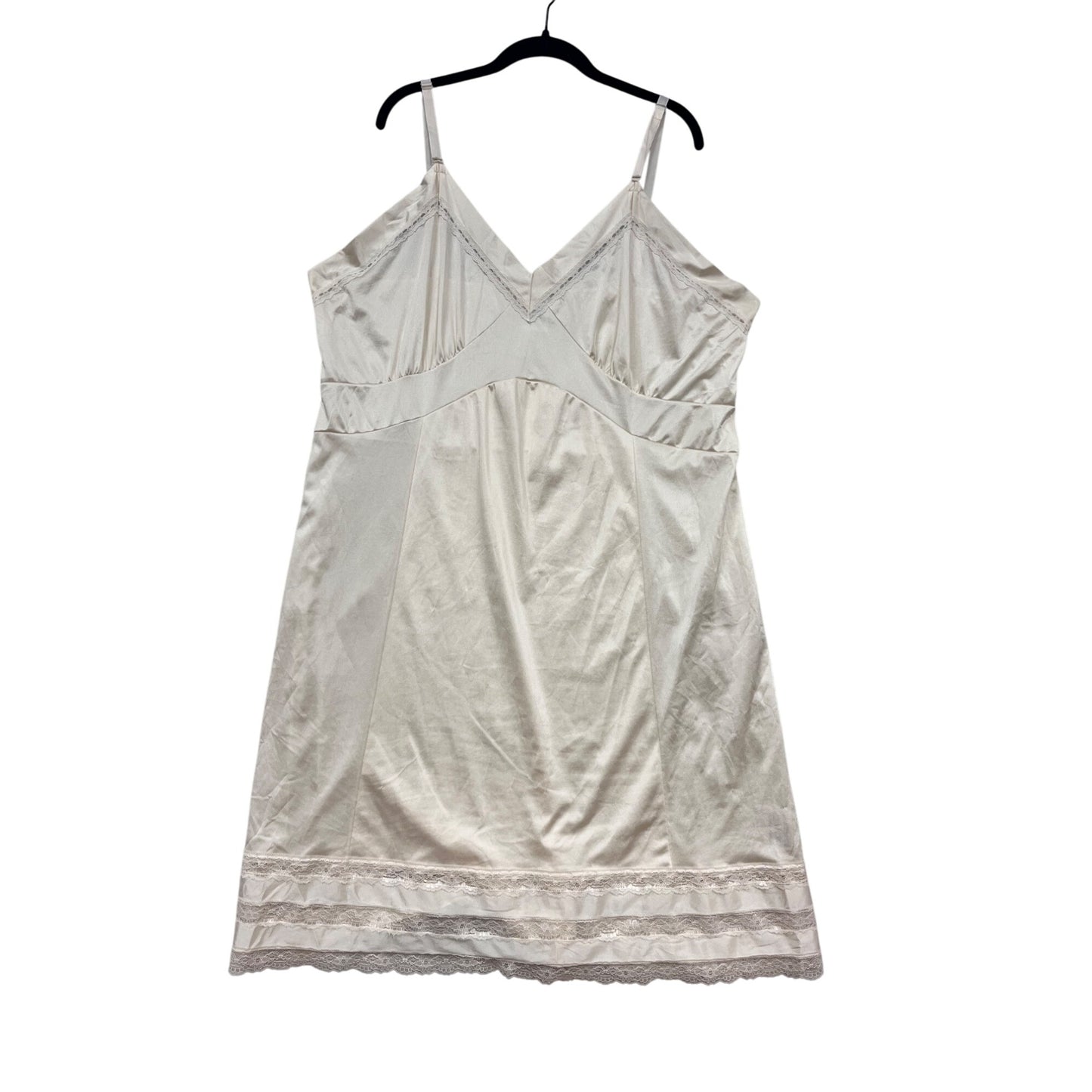 Velrose Size 48 Lace-Trimmed Slip Dress #662A