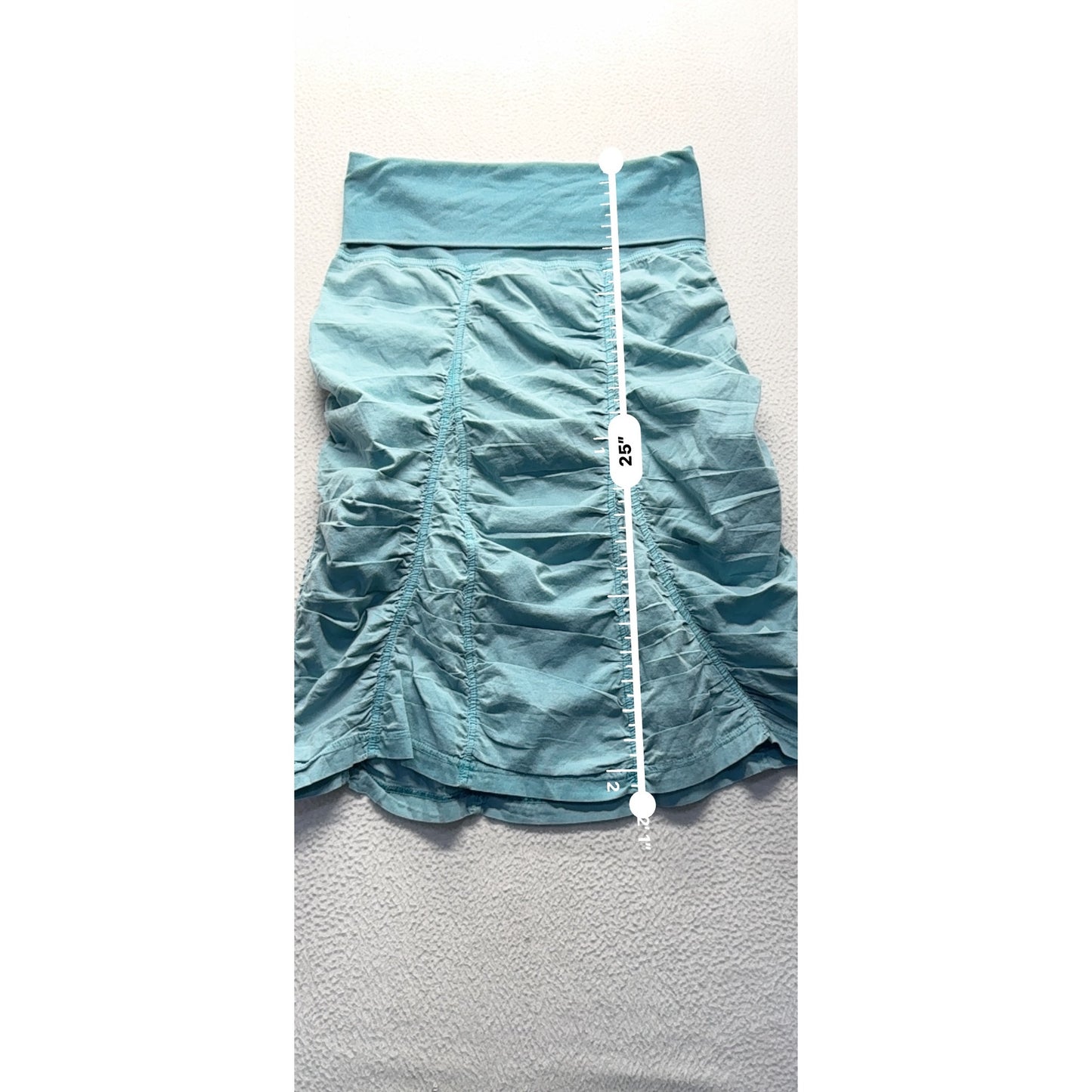 Wearables Blue Ruched Skirt S #9025