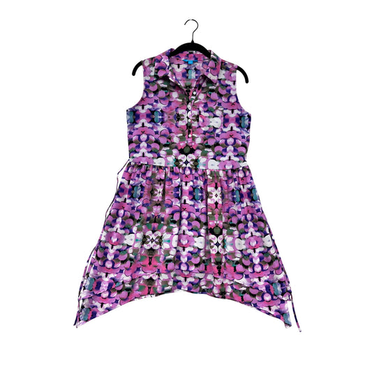 Sleeveless Womens Floral Dress Size M #32A