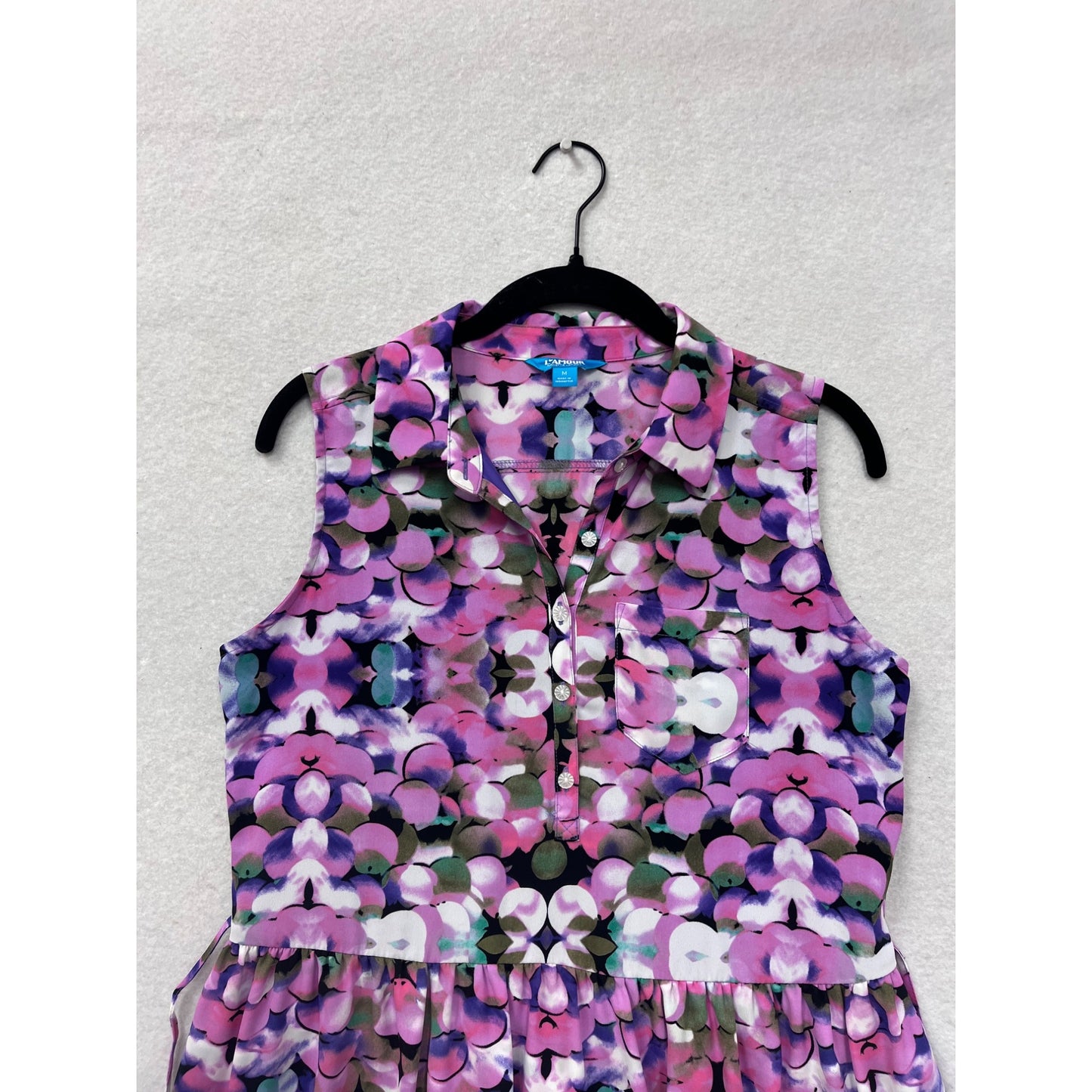 Sleeveless Womens Floral Dress Size M #32A