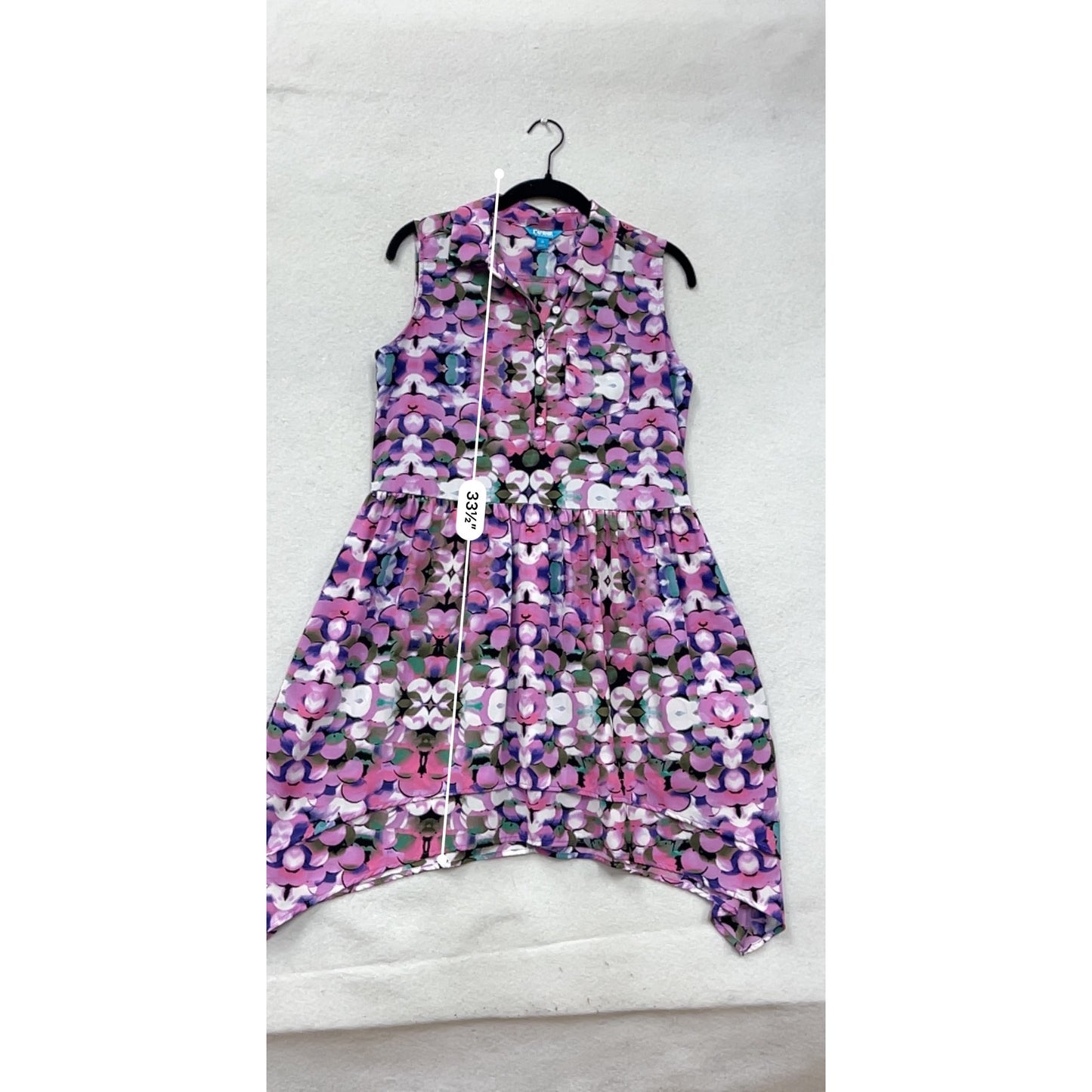 Sleeveless Womens Floral Dress Size M #32A