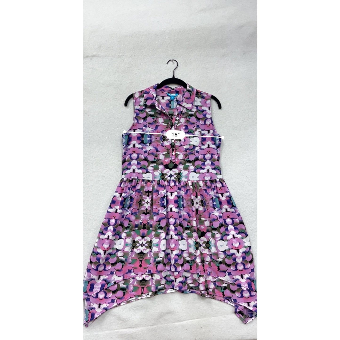 Sleeveless Womens Floral Dress Size M #32A