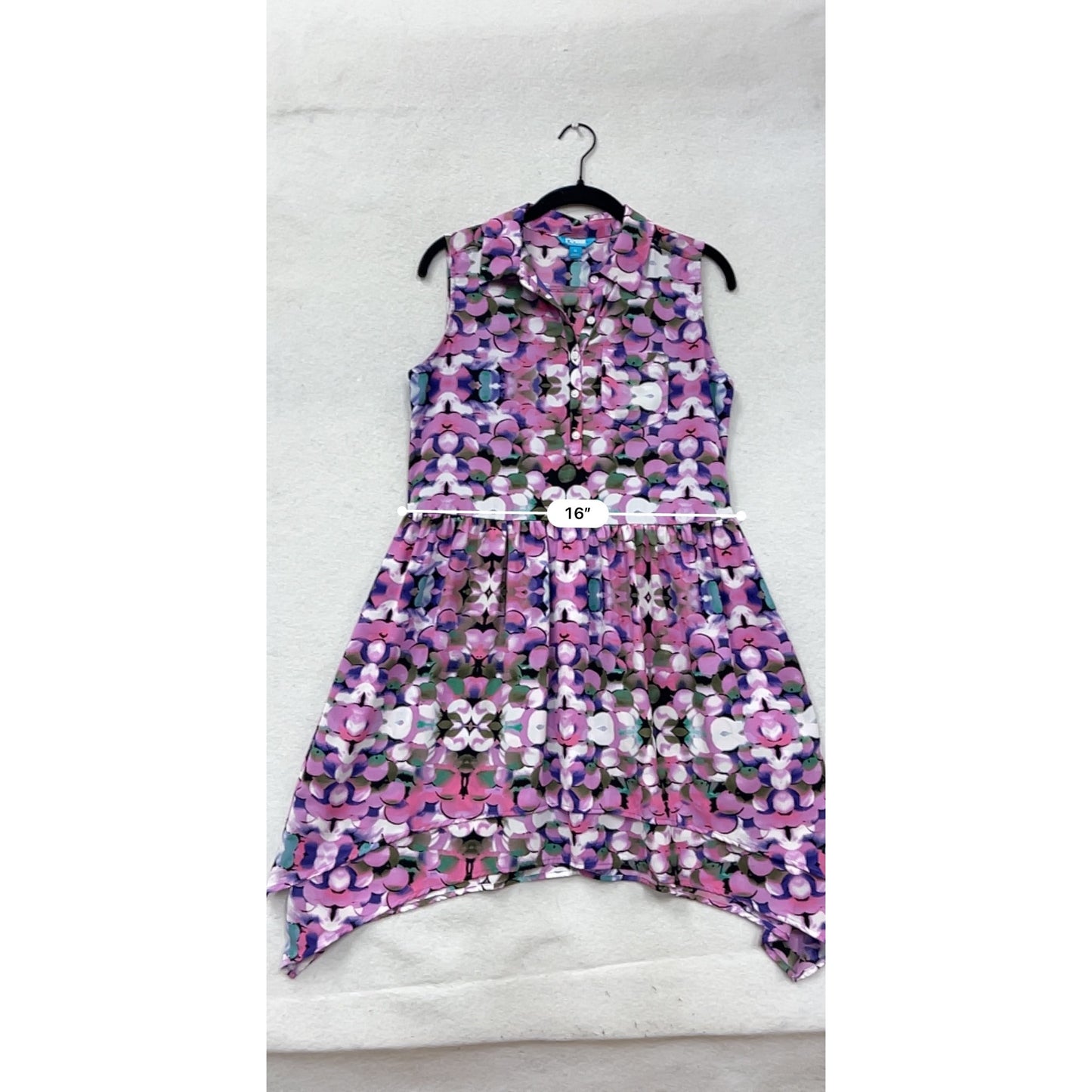 Sleeveless Womens Floral Dress Size M #32A
