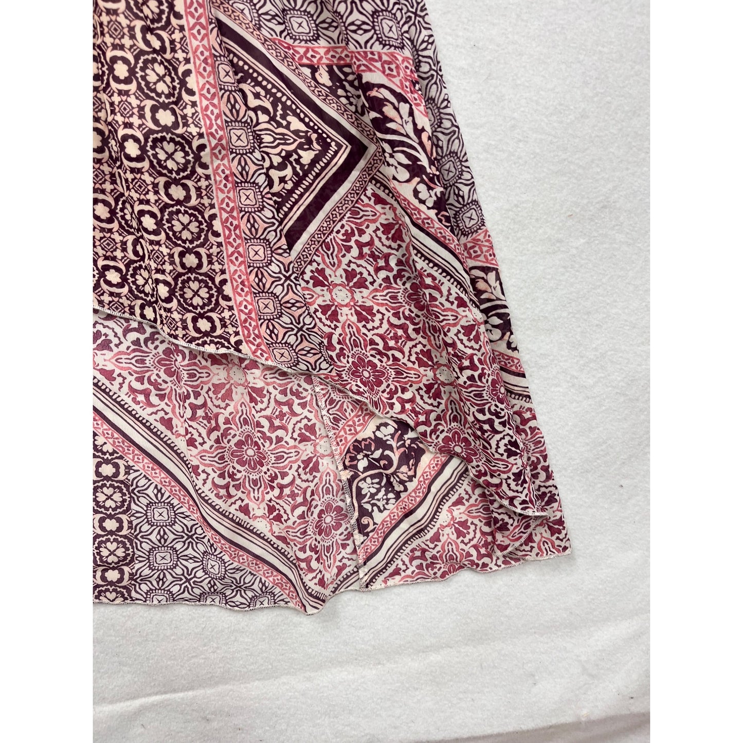 Boho Maxi Dress With V-Neckline & 3/4 Sleeves Stella & Julie Size S #8899