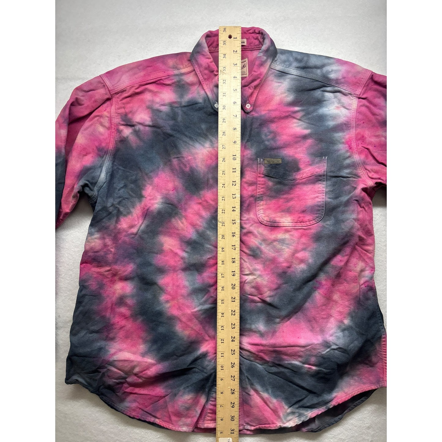 Awesome men’s tie dye woolrich button up #2938