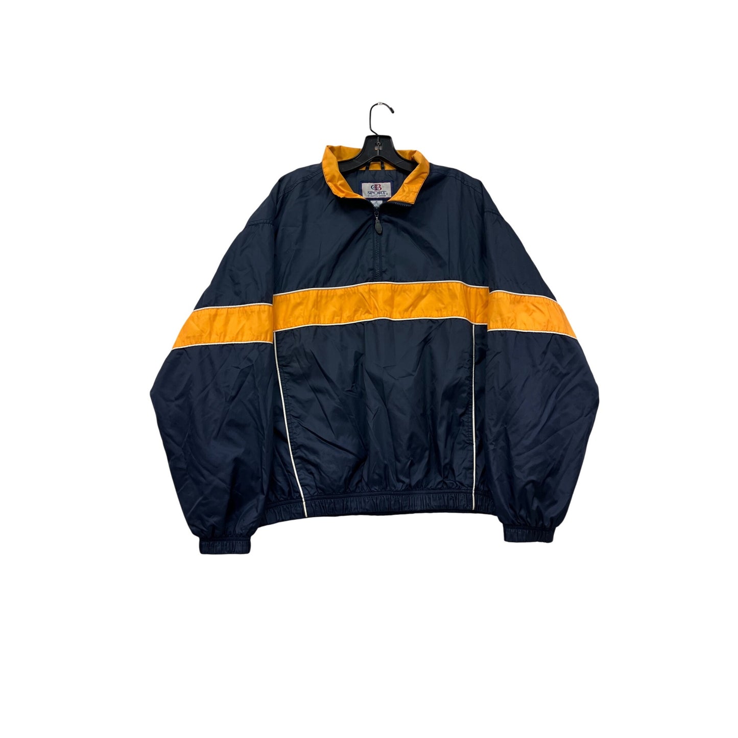 Vintage C&B Sport By Croft & Barrow Navy & Orange Windbreaker Jacket #8321