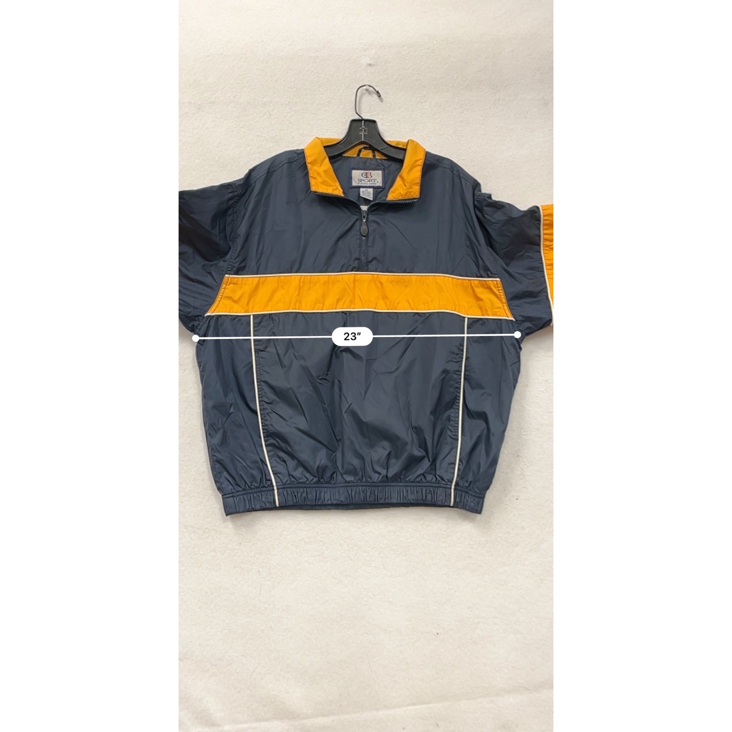 Vintage C&B Sport By Croft & Barrow Navy & Orange Windbreaker Jacket #8321