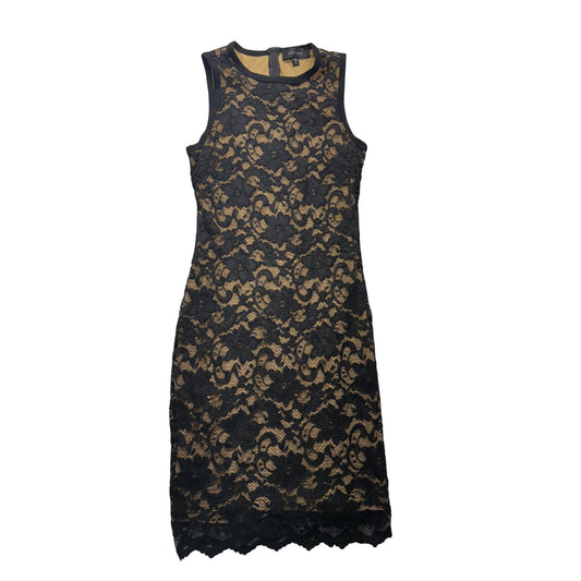 Karen Kane Black & Nude Lace Overlay Sleeveless Dress #7535