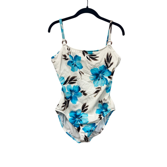 Leilori Womens Floral One-Piece Swimsuit Size 12 #8009