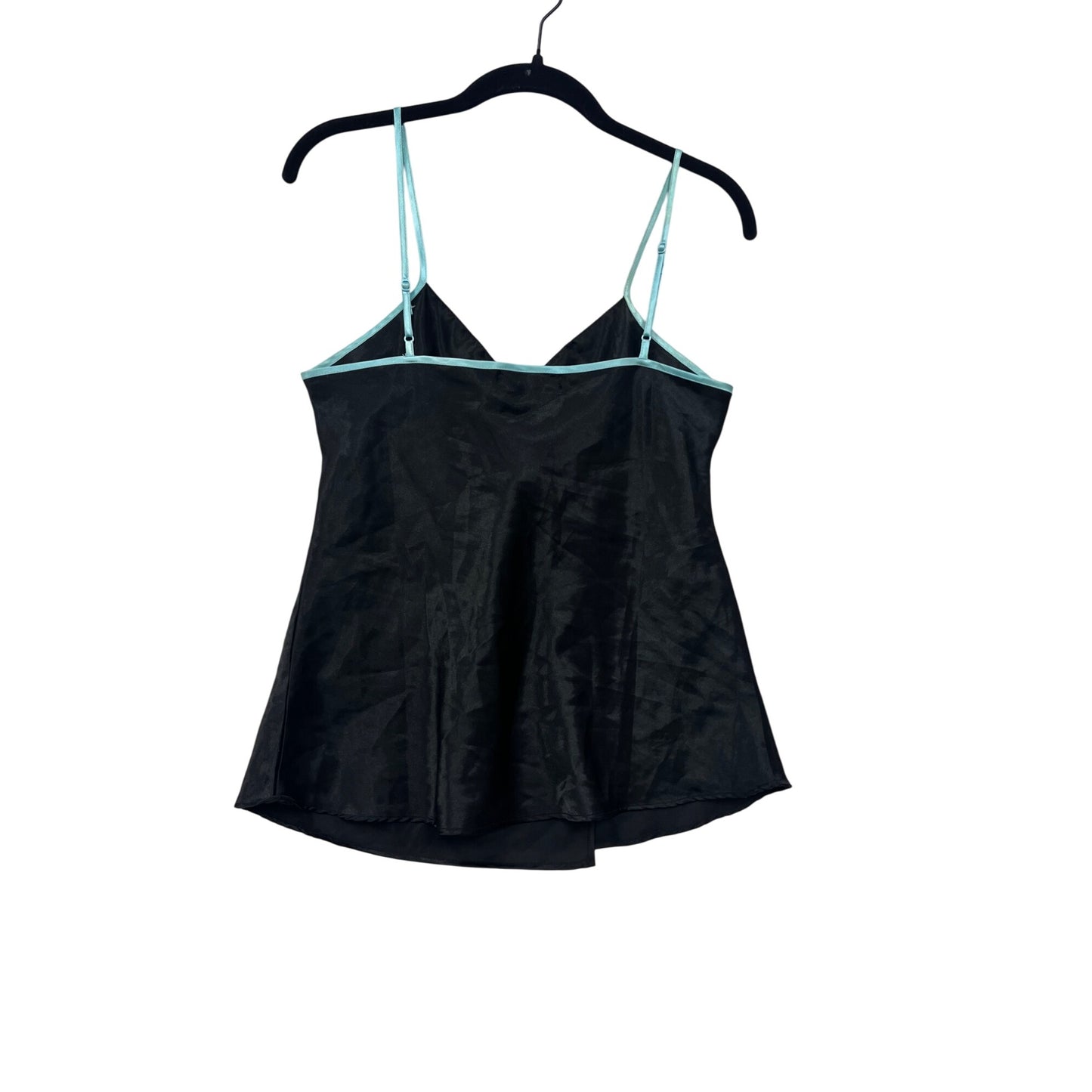 Black & Aqua Isabella Camisole Top #8503