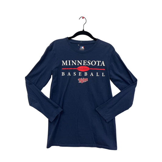 Minnesota Twins Baseball Long Sleeve T-Shirt Small Mens Genuine Merchandise #6348