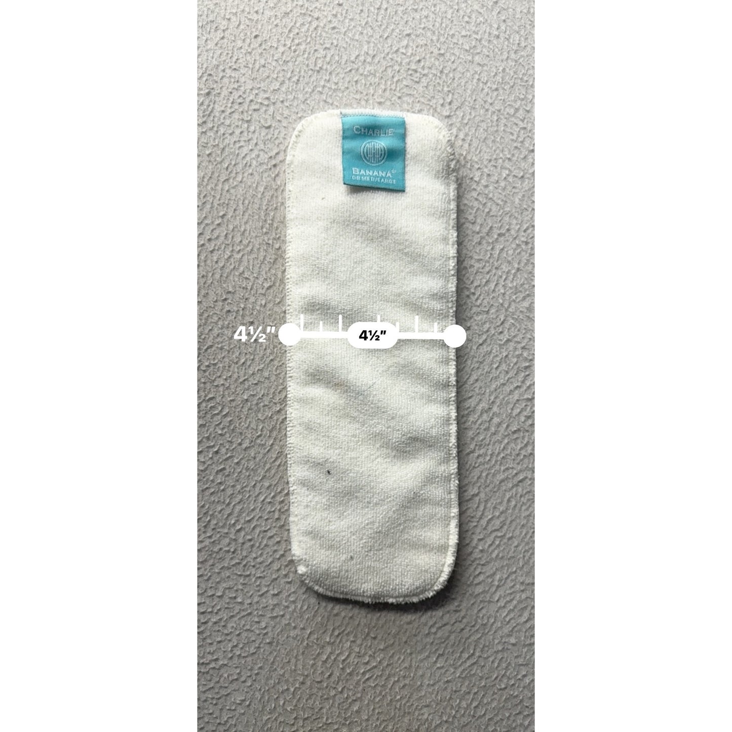 Charlie Banana Reusable Cloth Diaper Inserts Mixed Sizes Set Of 10 White #9931