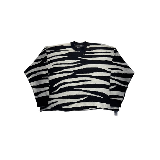 BoohooMAN Zebra Knit Sweater #7468