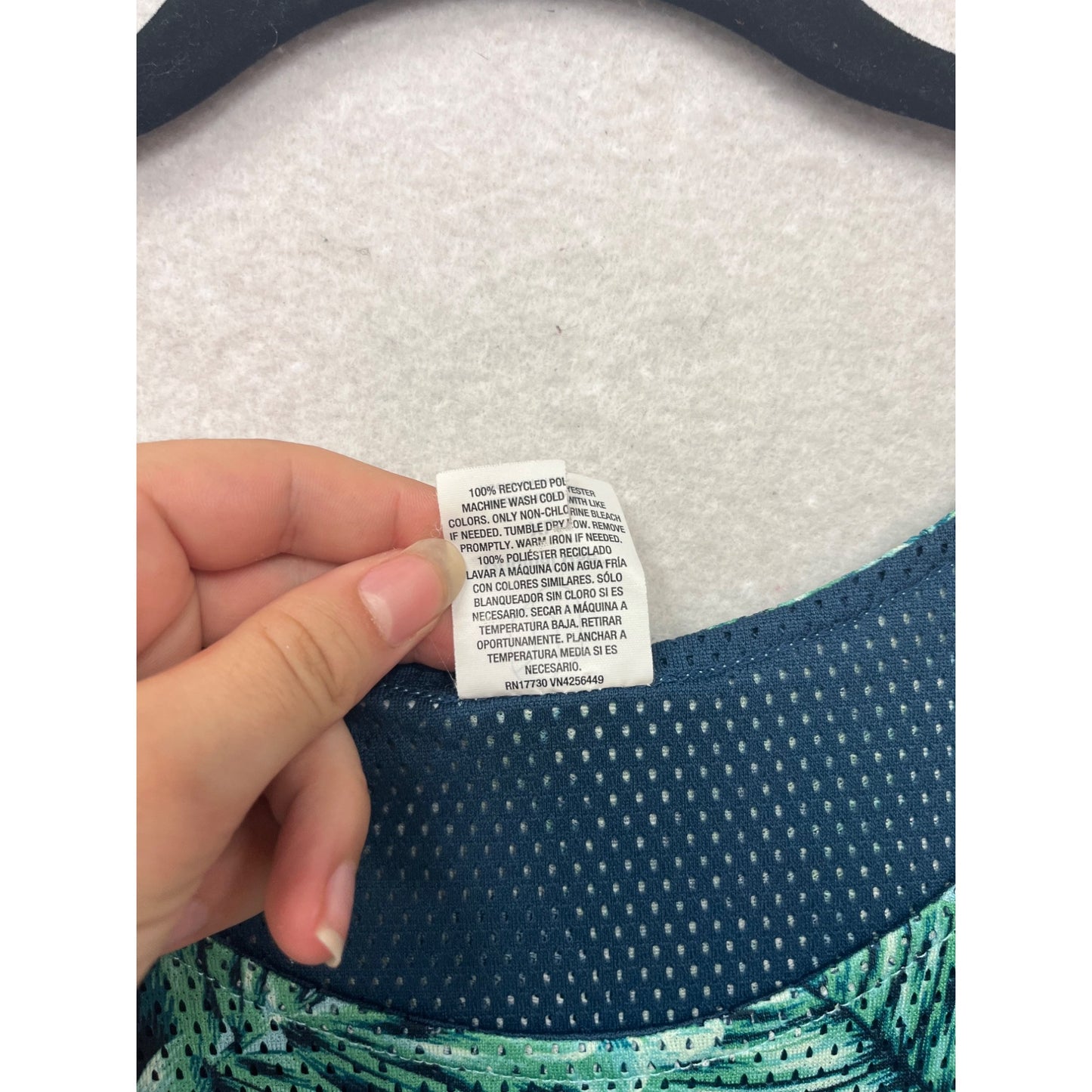 Original Use XL Sleeveless Tropical Print Mesh Tank Top For #320A