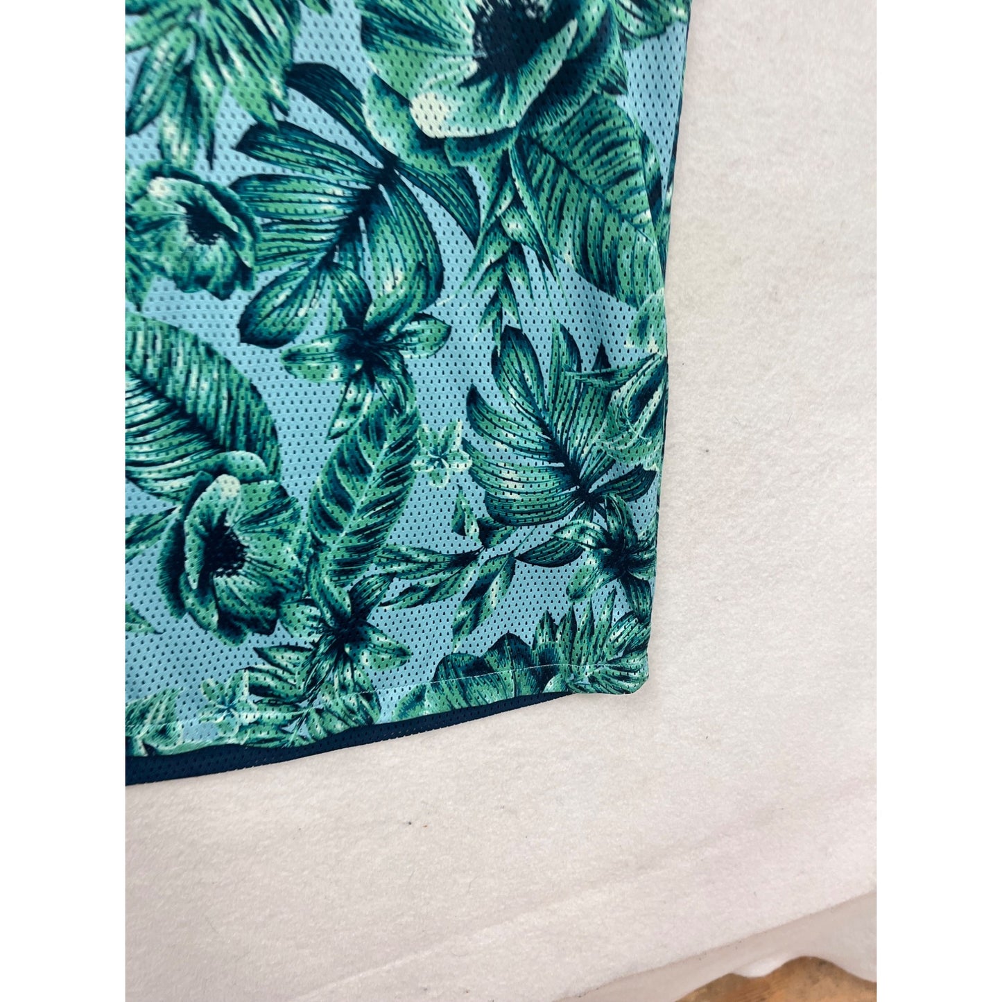 Original Use XL Sleeveless Tropical Print Mesh Tank Top For #320A