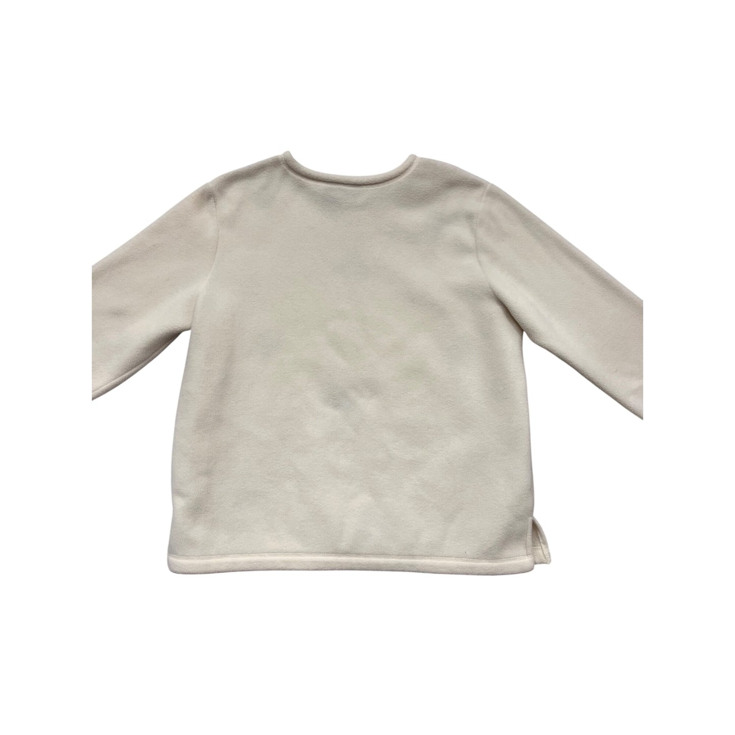 Holiday Editions Large Cream Fleece Pullover #999A