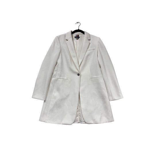 Tommy Hilfiger White Blazer Coat Size 10 #428A