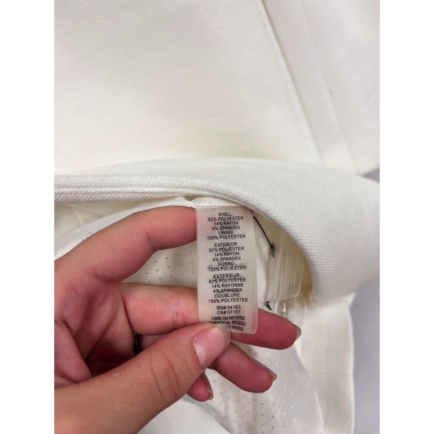 Tommy Hilfiger White Blazer Coat Size 10 #428A