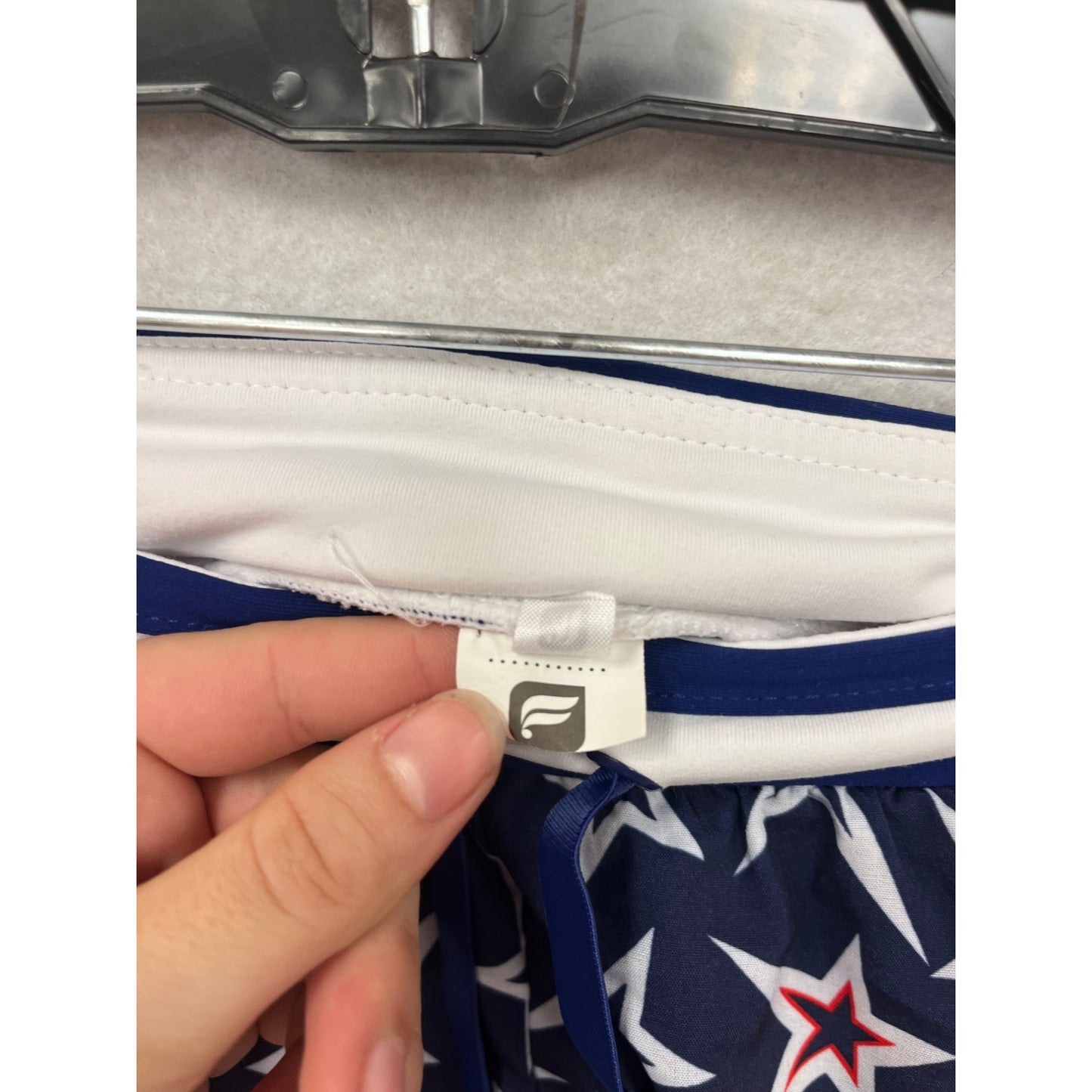 Fabletics Star Print Navy Running Shorts #8816