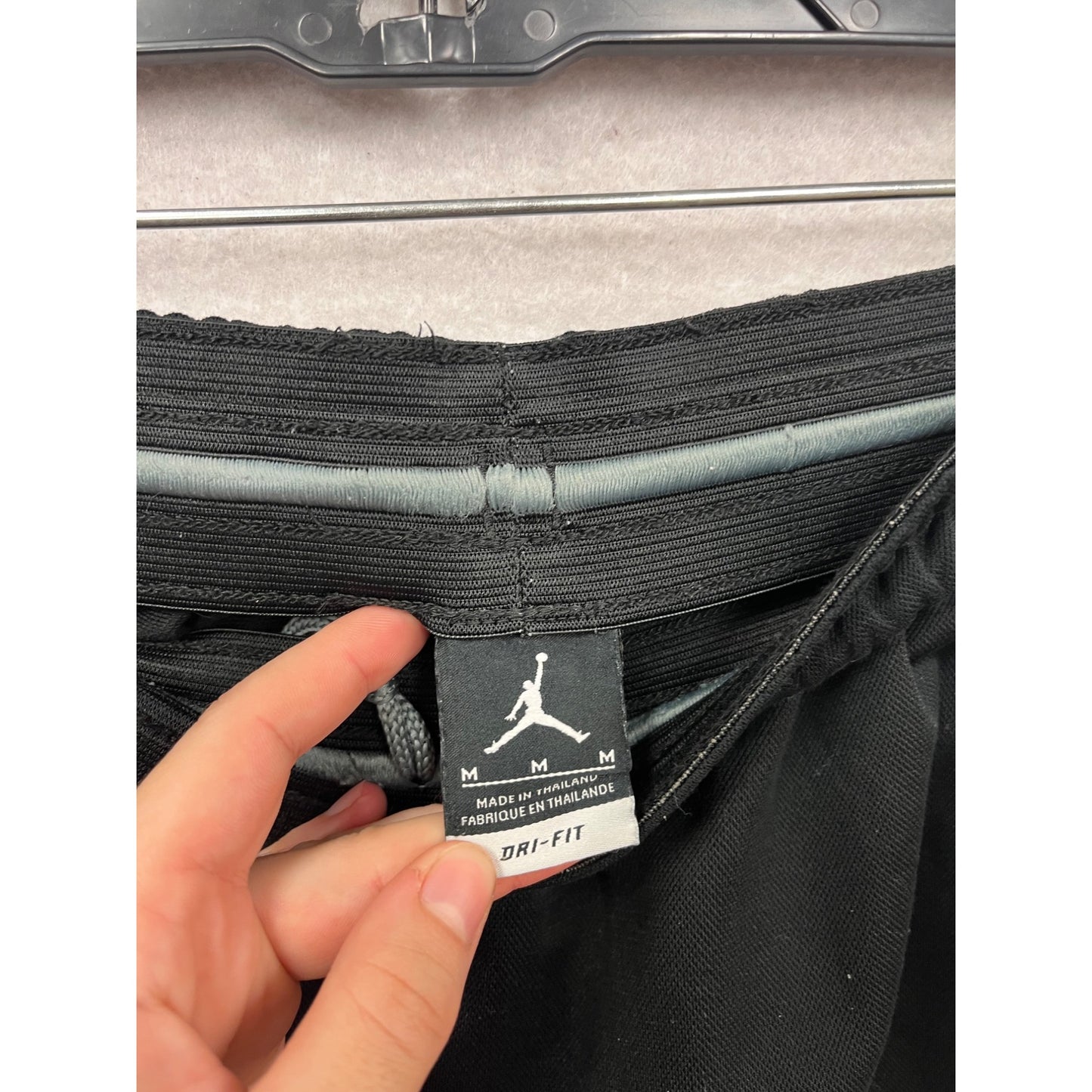 Nike Jordan Dri-Fit Athletic Shorts Size M Black & Gray #927A