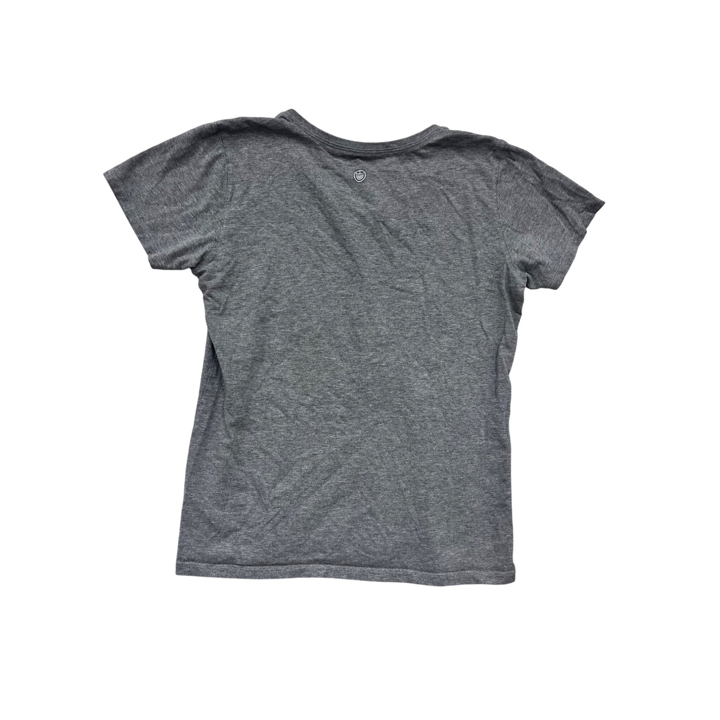 Life Is Good Gray T-Shirt M V-Neck Flip Flop Graphic #240A