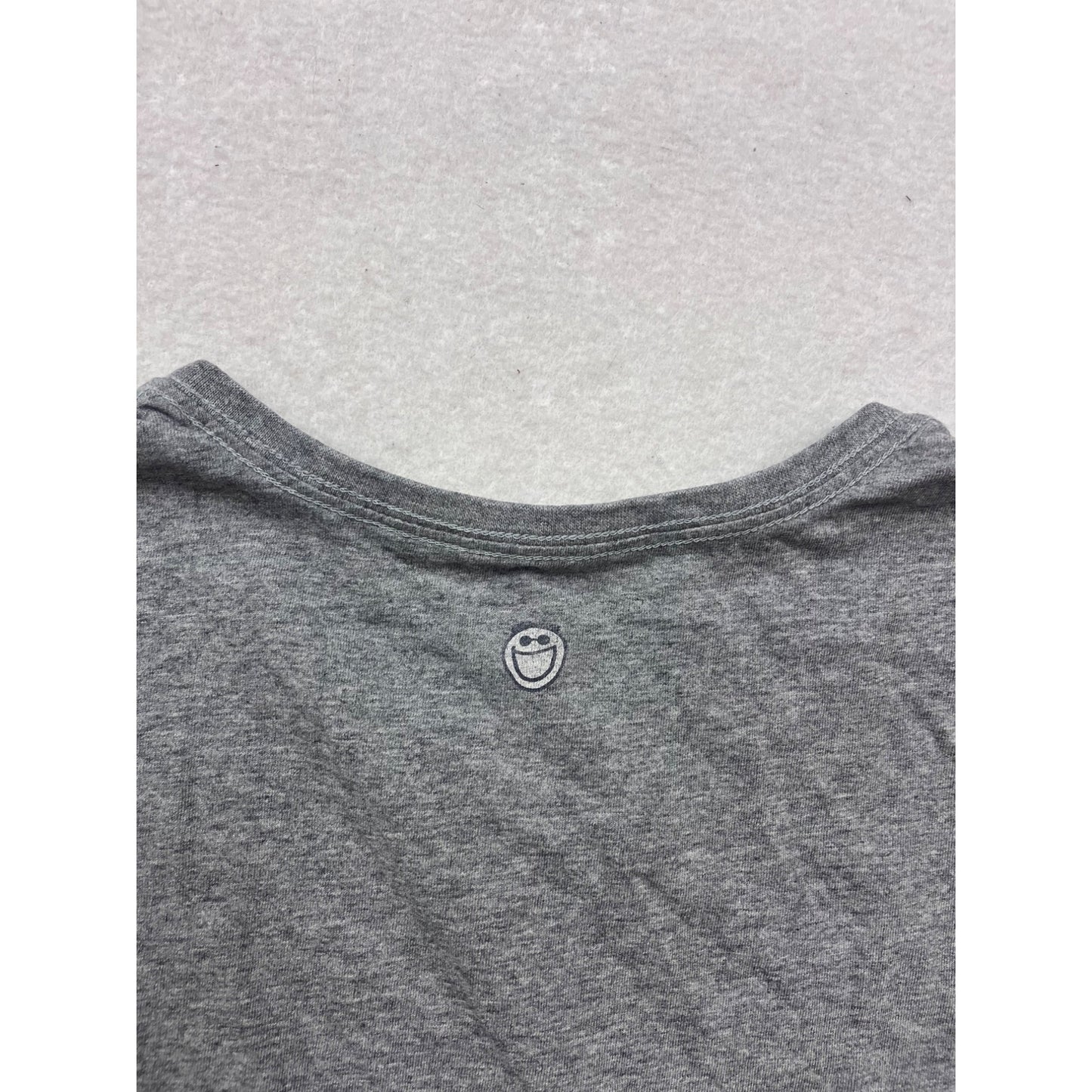 Life Is Good Gray T-Shirt M V-Neck Flip Flop Graphic #240A