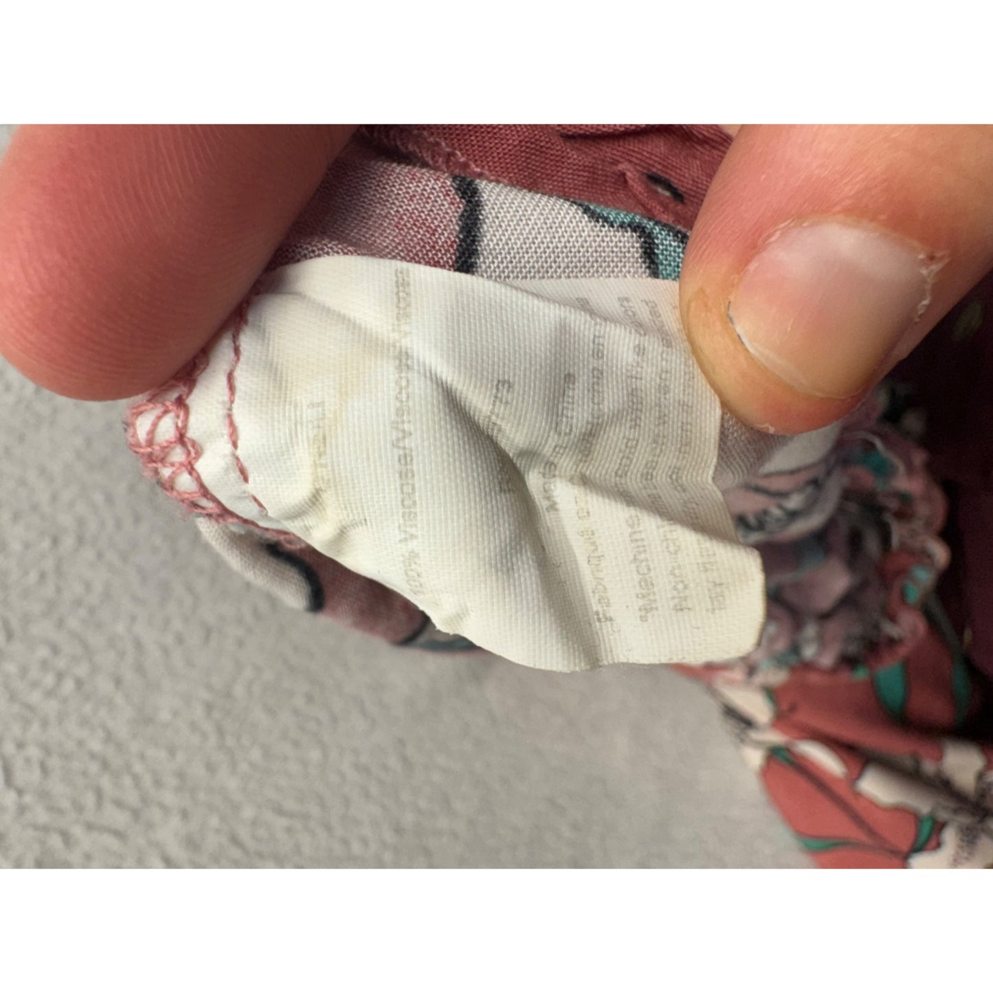 ONeill Floral Kimono Top With Button Details & Ruffled Collar #7901