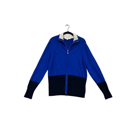Boston Proper Blue Full-Zip Sweater Size L #863A