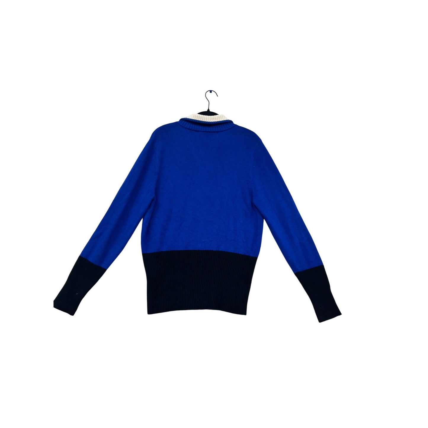 Boston Proper Blue Full-Zip Sweater Size L #863A