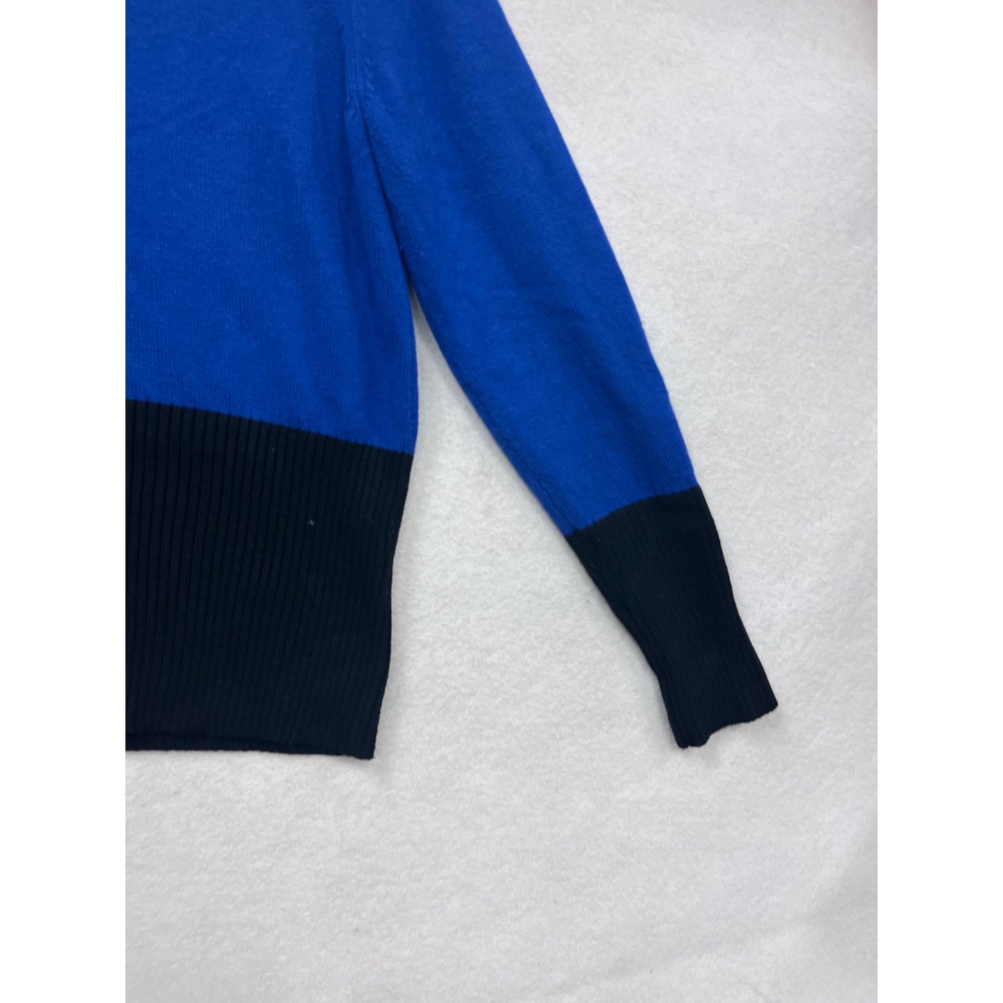 Boston Proper Blue Full-Zip Sweater Size L #863A