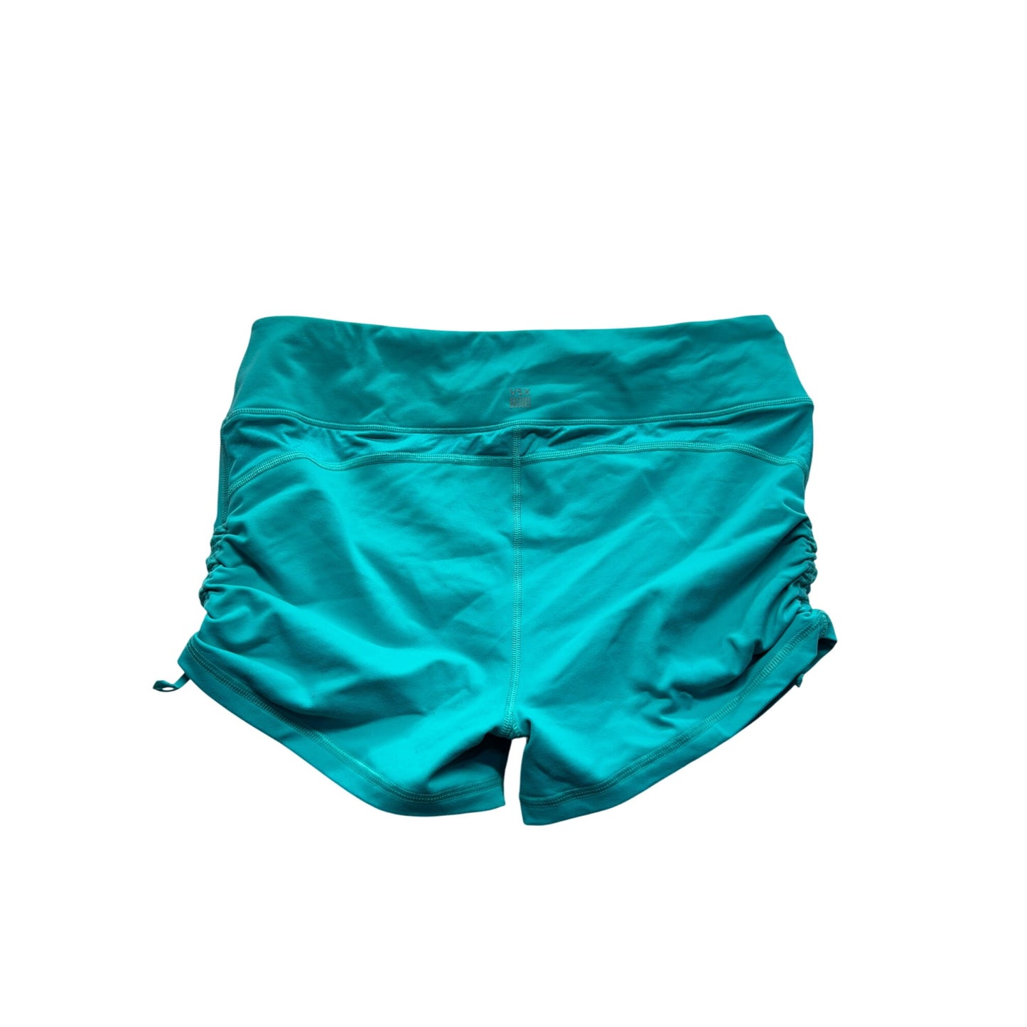 VSX Teal High-Rise Workout Shorts Size LG Stretchy & Comfortable #7764