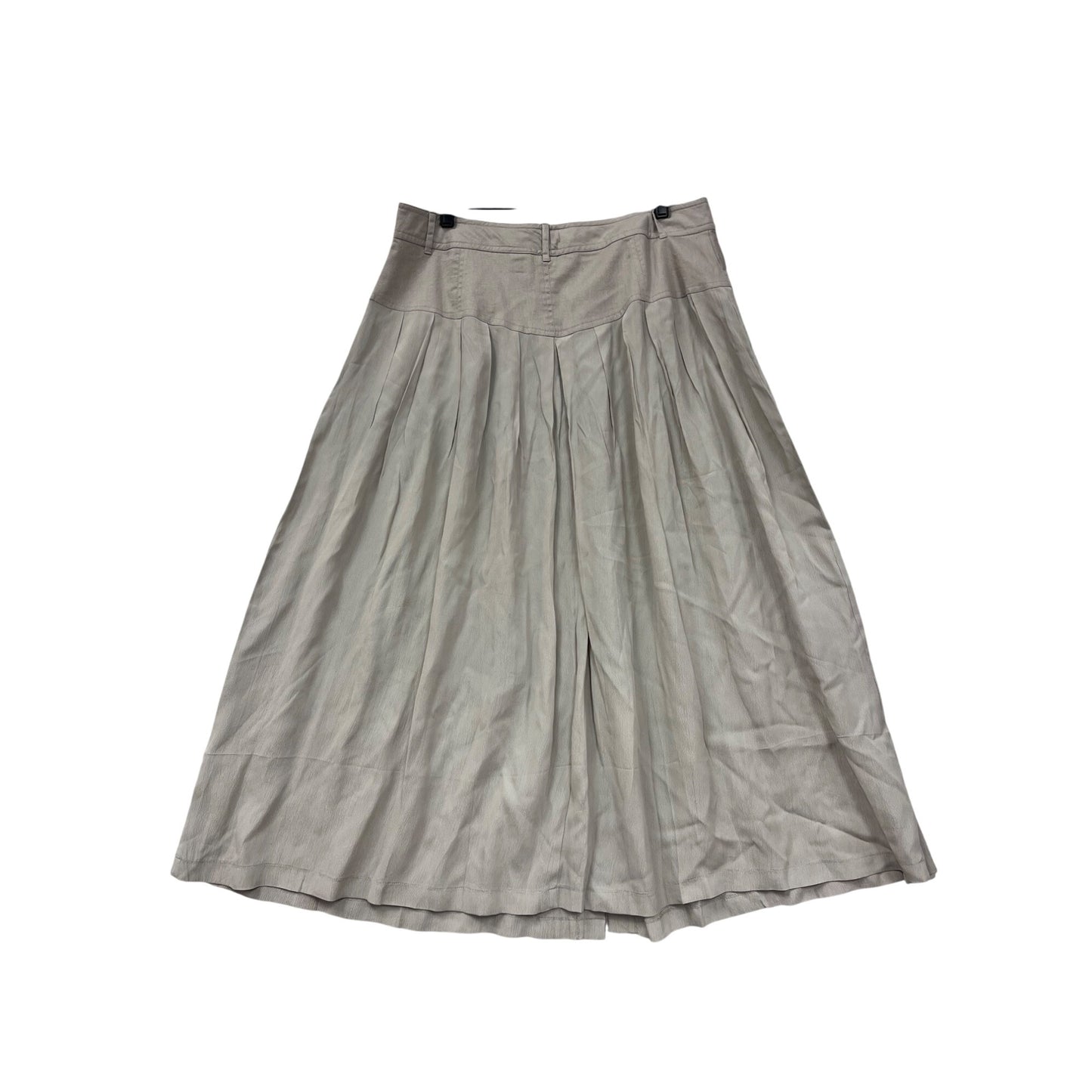 Vintage Style Button Front Pleated Maxi Skirt By Together Size L #8208