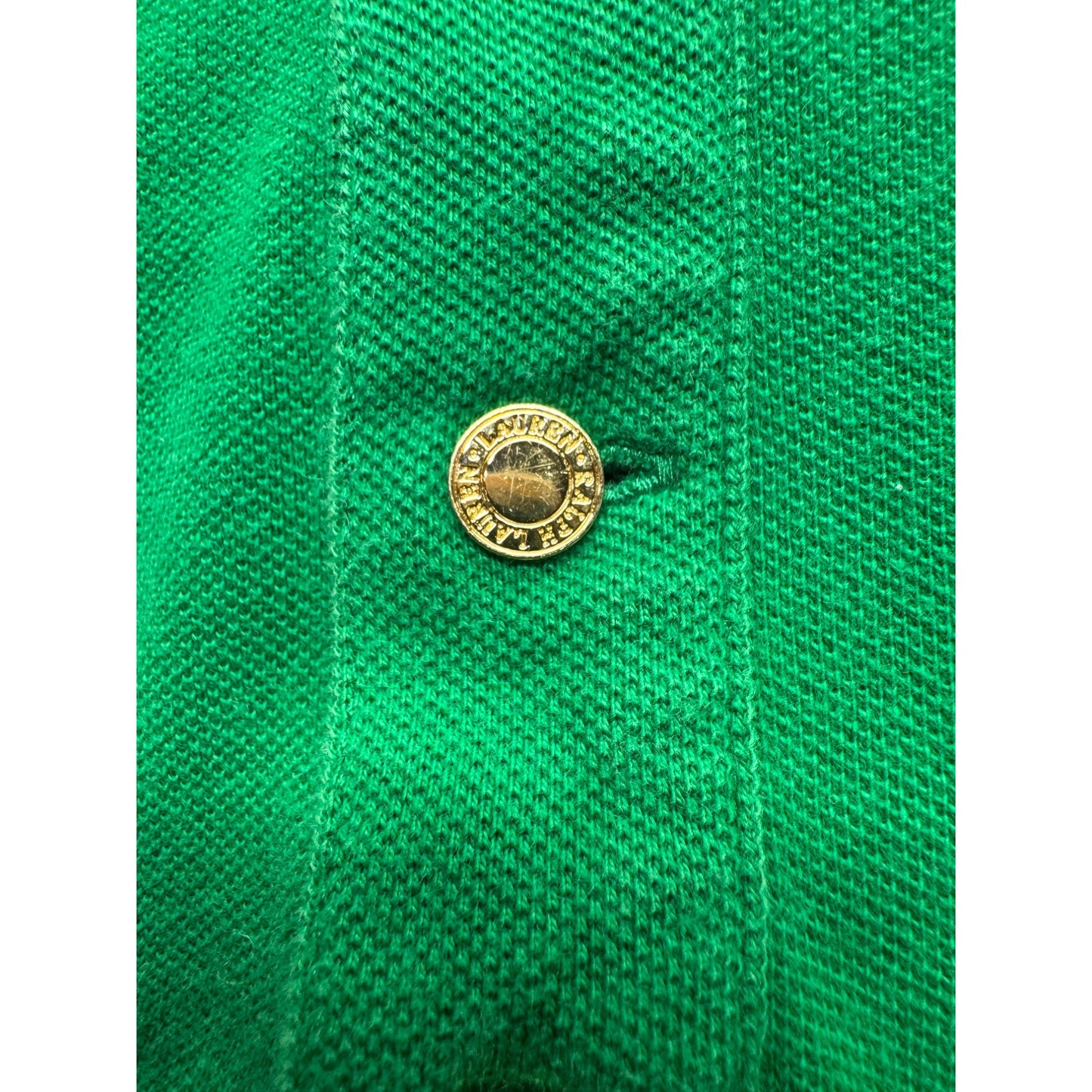 Lauren Ralph Lauren Green Polo Shirt 1X Embroidered Crest #9607