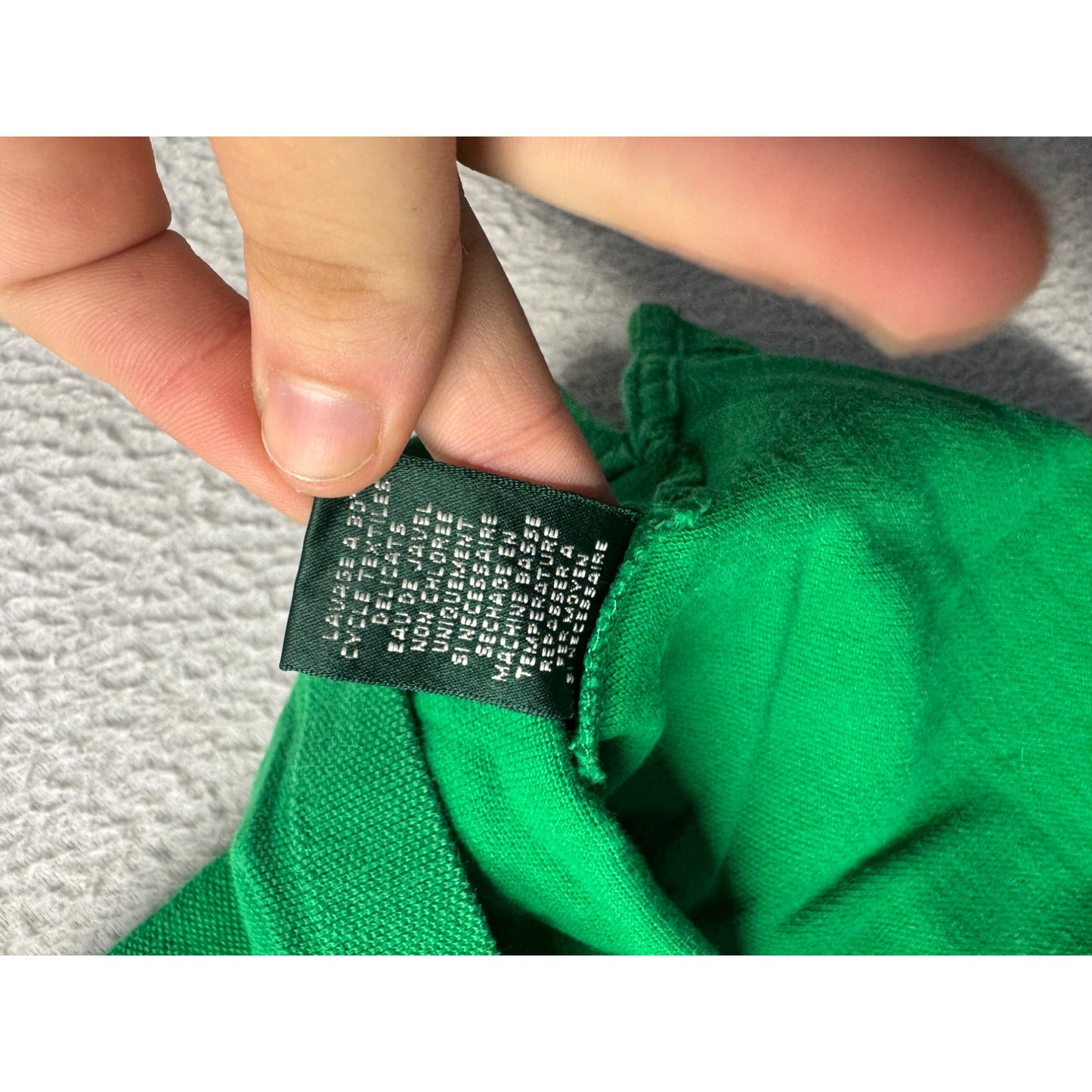 Lauren Ralph Lauren Green Polo Shirt 1X Embroidered Crest #9607