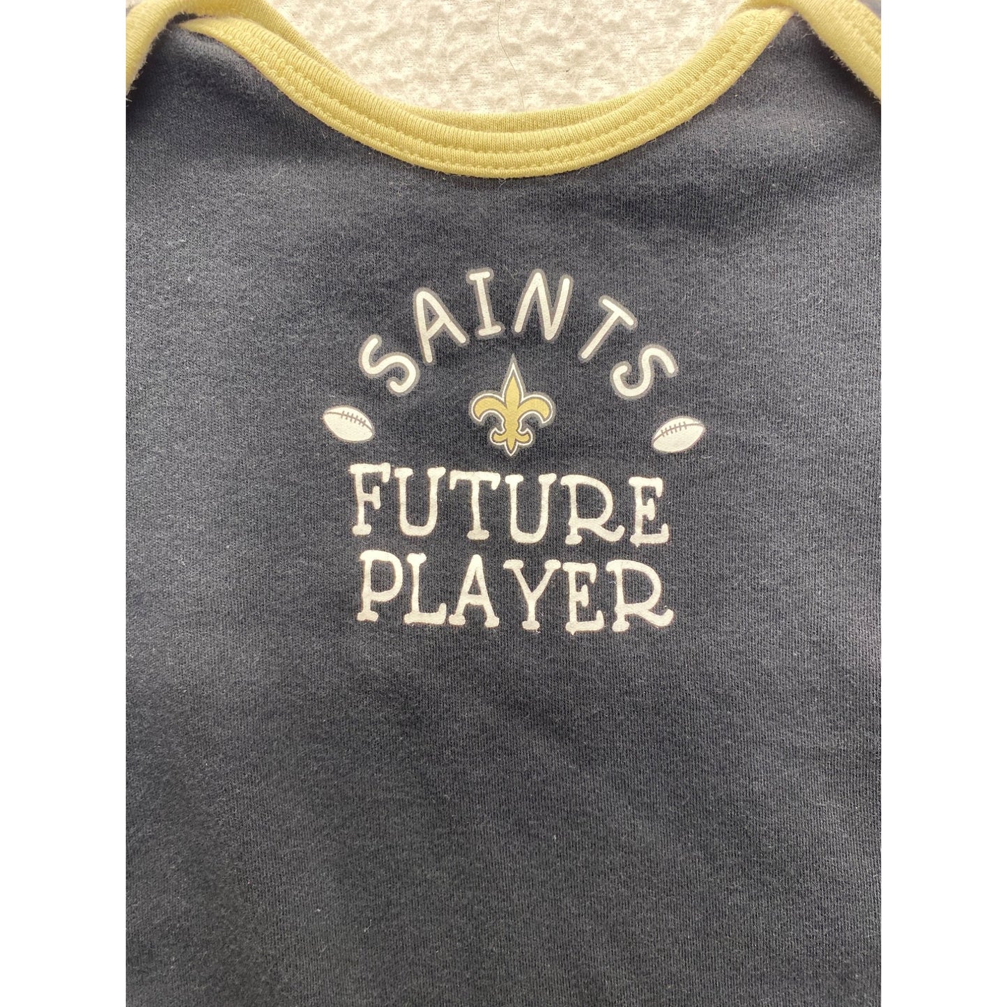 Saints Future Player NFL Baby Short-Sleeve 3/6M Black #7302