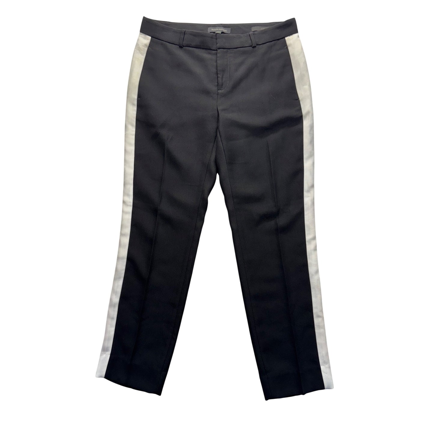 Banana Republic Black Pants With White Side Stripes Size 2 #172B
